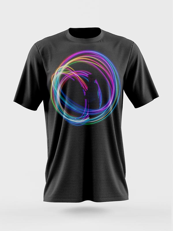 Neon Işık Halkası Tişörtü